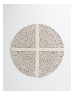 New 😉 Vue Denim Look Marle Placemat 4pk in Cream ✔️ -Savor Home Store 865772470 4 720x928