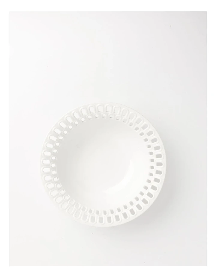 Wholesale ๐ Heritage Lace Carved 30cm Bowl in White ๐งจ 2 Wholesale ๐ Heritage Lace Carved 30cm Bowl in White ๐งจ - Image 2