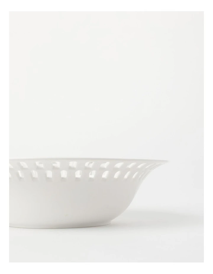 Wholesale ๐ Heritage Lace Carved 30cm Bowl in White ๐งจ 3 Wholesale ๐ Heritage Lace Carved 30cm Bowl in White ๐งจ - Image 3