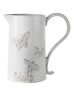 Discount ✔️ Robert Gordon X Bromley Embossed Garden Jug White 🧨