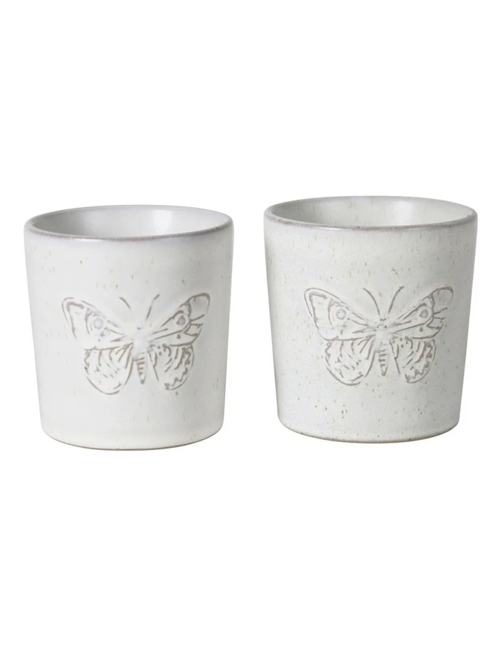 Best Pirce ๐ Robert Gordon X Bromley Butterfly Tumbler Set Of 2 White โค๏ธ 2 Best Pirce ๐ Robert Gordon X Bromley Butterfly Tumbler Set Of 2 White โค๏ธ - Image 2