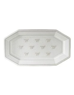 Best Sale 🎉 Robert Gordon X Bromley Kaleidoscope Embossed Platter White 🔥