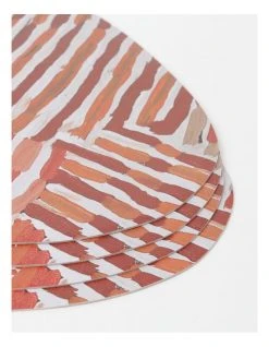 Deals ✔️ Warlukurlangu Artists x Vue Placemat Set of 4 Mina Mina Jukurrpa (Mina Mina Dreaming) by Helen Nungarrayi Reed ⭐ -Savor Home Store 866681020 3 720x928