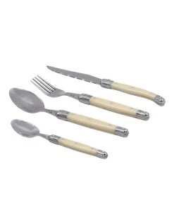 Top 10 ❤️ Heritage Laguiole Sophistique Pearl French 24Pc Cutlery Set 💯