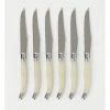Budget ⌛ Heritage Laguiole Sophistique Pearl French 6pc Steak Knives 👏