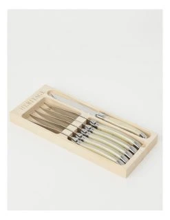 Budget ⌛ Heritage Laguiole Sophistique Pearl French 6pc Steak Knives 👏 -Savor Home Store 866885320 3 720x928