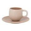 Cheapest 😉 Salt&Pepper Hue Espresso Cup & Saucer 85ml/12cm Set Of 6 Toffee ⌛