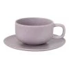 Budget ⭐ Salt&Pepper Hue Teacup & Saucer 200ml/15.5cm Set Of 6 Lilac 🎁