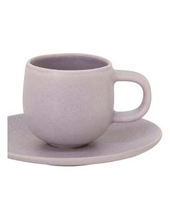 Discount 👍 Salt&Pepper Hue Espresso Cup & Saucer 85ml/12cm Set Of 6 Lilac ⌛ -Savor Home Store 868584250 2 720x928