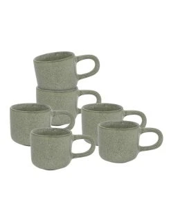Coupon ⭐ Salt&Pepper Relic Espresso Cup 60ml Set Of 6 Moss 🔔