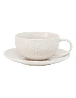 Hot Sale ⭐ Salt&Pepper Prado Tea Cup & Saucer 250ml/15cm Set Of 6 😉