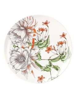 Promo 🛒 Maxwell & Williams The Blck Pen Night Garden Coupe Dinner Plate 27.5cm Flower ✨