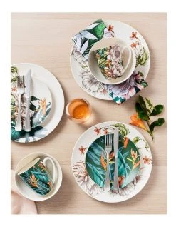 Hot Sale ❤️ Maxwell & Williams The Blck Pen Night Garden Coupe Dinner Set 12pc Flower Gift Boxed 👏 -Savor Home Store 884328670 7 720x928