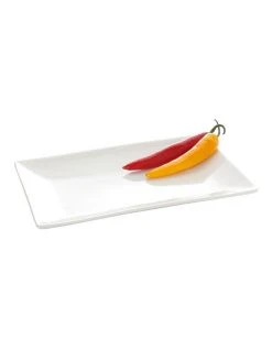Best Pirce ❤️ Maxwell & Williams Cream Basics Soho Rectangular Platter Gift Boxed White 🧨